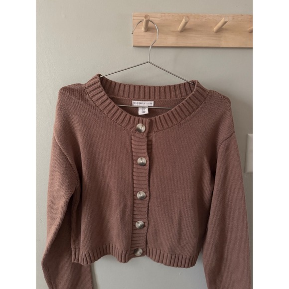 chocolate brown knitted sweater - Picture 3 of 5